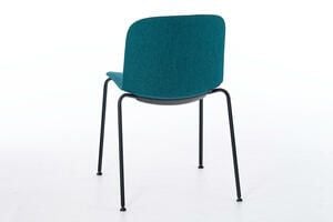 Ein Stuhl mit Sitz und Rückenpolster Ein Stuhl mit Sitz und Rückenpolster